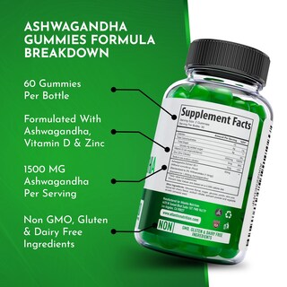 Foto 7 | Foto 7 | Gummies Atlantis Nutrition Ashwagandha 1500 Mg Con Vitamina D Y Zinc - Venta Internacional.