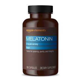 Foto 1 | Foto 1 | Suplemento Amazon Elements, Cápsulas De Melatonina De 5 Mg, 195 Unidades - Venta Internacional.