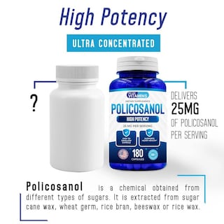 Foto 5 | Foto 5 | Suplemento We Like Vitamins Policosanol 25 Mg 180 Cápsulas - Venta Internacional.