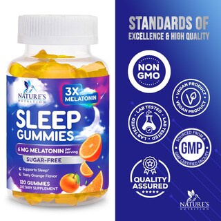 Foto 4 | Foto 4 | Gominolas Para Dormir Nature's Nutrition Extra Strength, 6 Mg, Melatoni - Venta Internacional.