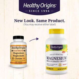 Foto 4 | Foto 4 | Suplemento De Bisglicinato De Magnesio De Healthy Origins 120 Comprimidos - Venta Internacional.