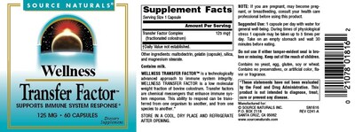 Foto 4 | Foto 4 | Supplement Source Naturals Wellness Transfer Factor 125 Mg - Venta Internacional.