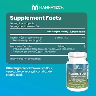 Foto 2 | Foto 2 | Suplemento Mannatech Ambrotose Complex 60 Cápsulas - Venta Internacional.