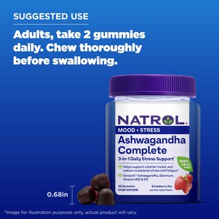 Foto 5 | Foto 5 | Suplemento Natrol Ashwagandha Complete Gomies 30 Unidades - Venta Internacional.