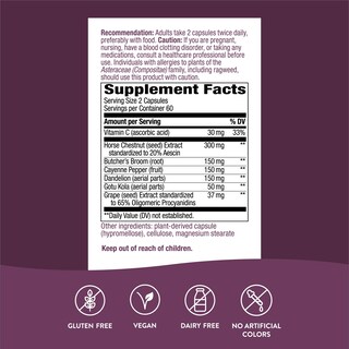 Foto 7 | Foto 7 | Suplemento Nature's Way Leg Veins 120 Cápsulas Veganas - Venta Internacional.