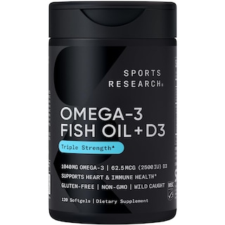 Foto 1 | Foto 1 | Suplemento Sports Research Omega-3 1040 Mg Con Vitamina D3 2500 Iu - Venta Internacional.