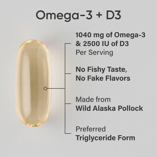 Foto 2 | Foto 2 | Suplemento Sports Research Omega-3 1040 Mg Con Vitamina D3 2500 Iu - Venta Internacional.