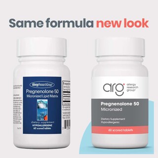 Foto 2 | Foto 2 | Suplemento Allergy Research Group, Pregnenolona, 50 Mg, 60 Comprimidos - Venta Internacional.