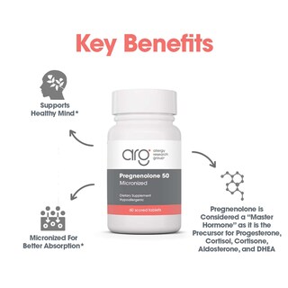Foto 4 | Foto 4 | Suplemento Allergy Research Group, Pregnenolona, 50 Mg, 60 Comprimidos - Venta Internacional.