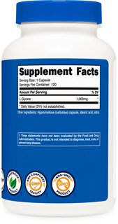 Foto 5 | Foto 5 | Suplemento Nutricost L-glicina 1000 Mg 120 Cápsulas Vegetariano - Venta Internacional.