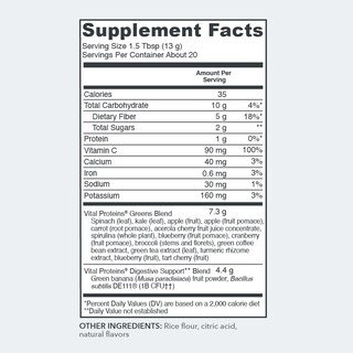 Foto 2 | Foto 2 | Suplemento Vital Proteins Daily Greens, Manzana Verde, 275 Ml - Venta Internacional.