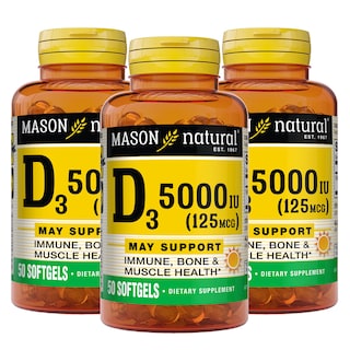 Foto 1 | Foto 1 | Suplemento Mason Natural Vitamina D3 125 Mcg (5000 Ui) 50 Cápsulas Blandas - Venta Internacional.