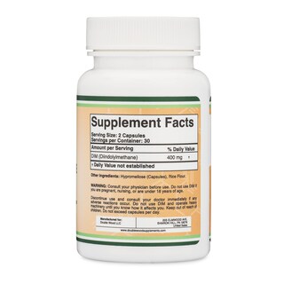 Foto 2 | Foto 2 | Suplemento Double Wood Dim, Bloqueador De Estrógenos, 400 Mg, 60 Cápsulas - Venta Internacional.