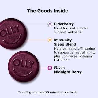 Foto 2 | Foto 2 | Suplemento Gomoso Olly Immunity Sleep 60 Unidades con Melatonina - Venta Internacional