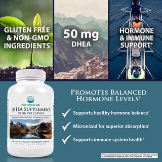 Foto 3 | Foto 3 | Suplemento Nature's Lab Dhea 50 mg 300 Cápsulas - Venta Internacional