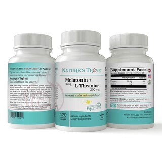 Foto 2 | Foto 2 | Suplemento Nature's Trove Melatonina 3 Mg + L Teanina 200 mg - Venta Internacional