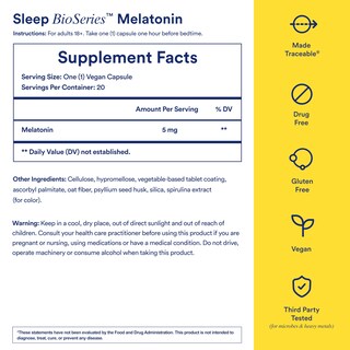 Foto 6 | Foto 6 | Suplemento para Dormir Ritual Sleep Bioseries™ Melatonina 20 Cápsulas - Venta Internacional
