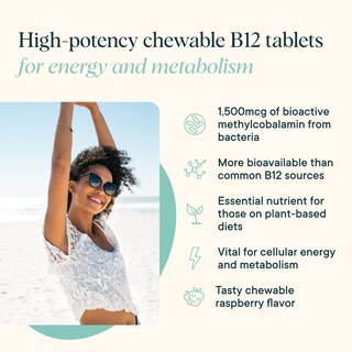 Foto 6 | Foto 6 | Supplement Ora Organic Buzzy B12 1500 mcg Sabor Frambuesa 30 Tabletas - Venta Internacional