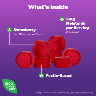 Foto 3 | Foto 3 | Suplemento Natrol Gomitas de Melatonina 5 mg Ayudan a Dormir 140 Unidades - Venta Internacional