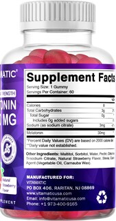 Foto 6 | Foto 6 | Suplemento Vitamático en Gomitas de Melatonina 30 mg 60 Porciones - Venta Internacional