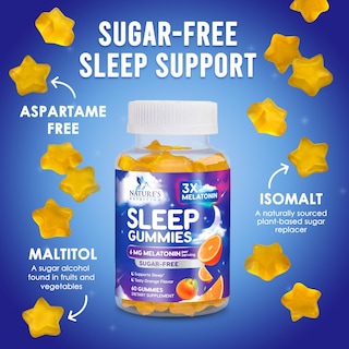 Foto 6 | Foto 6 | Gominolas Sleep Gummies Nature's Nutrition Melatonina 6 mg sin Azúcar - Venta Internacional