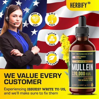 Foto 6 | Foto 6 | Suplemento Herbify Mullein Drops p 120 ml - Venta Internacional
