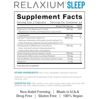 Foto 2 | Foto 2 | Melatonina y Magnesio Gaba Sleep Aid Relaxium - Venta Internacional