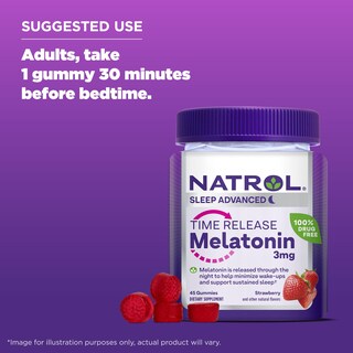 Foto 5 | Foto 5 | Suplemento de Gomitas Natrol Time Release de Melatonina 3 mg - Venta Internacional
