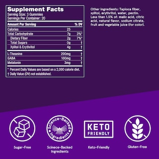 Foto 2 | Foto 2 | Sleep Gummies Bulletproof Sin Azúcar Sabor Mora 60 Unidades - Venta Internacional