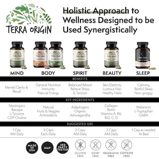 Foto 4 | Foto 4 | Suplemento para Dormir Terra Origin Restful Vegetariano - Venta Internacional