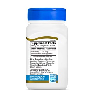 Foto 5 | Foto 5 | Suplemento 21st Century Vitamina K2 de 110 Cápsulas-Venta Internacional
