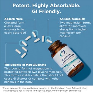 Foto 3 | Foto 3 | Suplemento Designs for Health Complejo de Glicinato de Magnesio - Venta Internacional