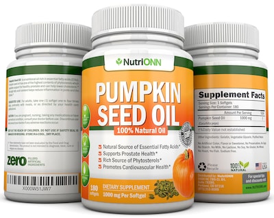 Foto 2 | Foto 2 | Suplemento Nutrionn Aceite Semillas de Calabaza 1000 Mg 180 Cápsulas Blandas - Venta Internacional