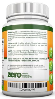 Foto 4 | Foto 4 | Suplemento Nutrionn Aceite Semillas de Calabaza 1000 Mg 180 Cápsulas Blandas - Venta Internacional