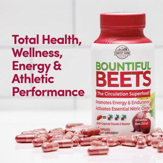 Foto 2 | Foto 2 | Suplemento Country Farms Bountiful Beets 90 Cápsulas - Venta Internacional