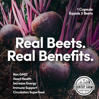 Foto 3 | Foto 3 | Suplemento Country Farms Bountiful Beets 90 Cápsulas - Venta Internacional