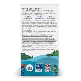Foto 3 | Foto 3 | Suplemento De Aceite De Hígado De Bacalao Ártico De Nordic Naturals, 90 Cápsulas Blandas - Venta Internacional.