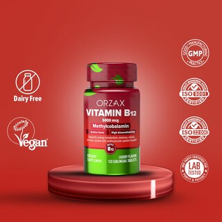 Foto 4 | Foto 4 | Suplemento Orzax De Vitamina B12 5000 Mcg De Metilcobalamina 120 Tabletas - Venta Internacional.