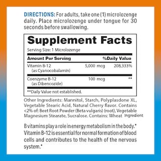 Foto 2 | Foto 2 | Suplemento Vitamin World Vitamina B-12 5000 Mcg Sublingual - Venta Internacional.