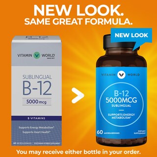Foto 3 | Foto 3 | Suplemento Vitamin World Vitamina B-12 5000 Mcg Sublingual - Venta Internacional.