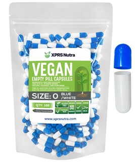 Foto 1 | Foto 1 | Cápsulas Vacías Xprs Nutra, Tamaño 0, 100 Unidades, Cápsulas Veganas - Venta Internacional.