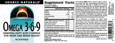 Foto 4 | Foto 4 | Supplement Source Naturals Omega 3-6-9 60 Cápsulas Blandas - Venta Internacional.