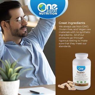 Foto 4 | Foto 4 | Suplemento One Planet Nutrition Nano Bacopa 250 Mg 120 Cápsulas - Venta Internacional.