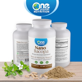 Foto 7 | Foto 7 | Suplemento One Planet Nutrition Nano Bacopa 250 Mg 120 Cápsulas - Venta Internacional.