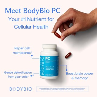 Foto 3 | Foto 3 | Suplemento Bodybio Pc 300 Cápsulas Blandas Memory Focus Clarity - Venta Internacional.