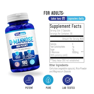 Foto 2 | Foto 2 | Suplemento We Like Vitaminas D-manosa 1000 Mg 180 Cápsulas - Venta Internacional.