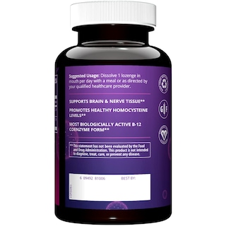 Foto 3 | Foto 3 | Vitamina B-12 Mrm (metilcobalamina) Con Ácido Fólico 60 Comprimidos - Venta Internacional.