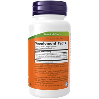 Foto 3 | Foto 3 | Suplemento Now Foods Dopa Mucuna 90 Vcaps (paquete De 2) - Venta Internacional.