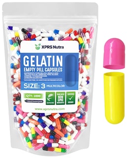 Foto 1 | Foto 1 | Cápsulas Vacías Xprs Nutra Tamaño 3, Cápsulas De Gelatina De 1000 Unidades - Venta Internacional.