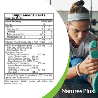 Foto 5 | Foto 5 | Suplemento Natures Plus Ultra Omega 3 6 9 1200 Mg 60 Cápsulas Blandas - Venta Internacional.